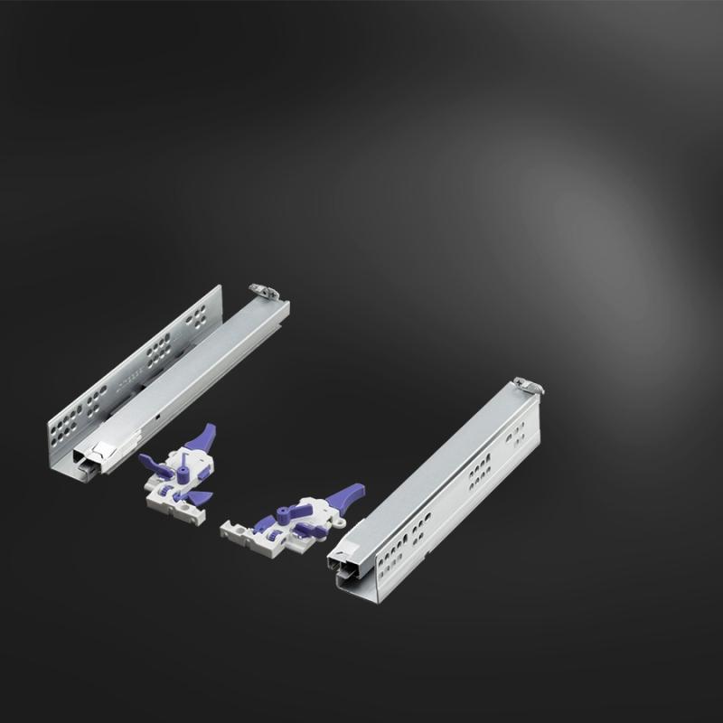 Направляющие 270 мм Unihopper скрытого типа с 3D регулировкой, открытие нажатием.