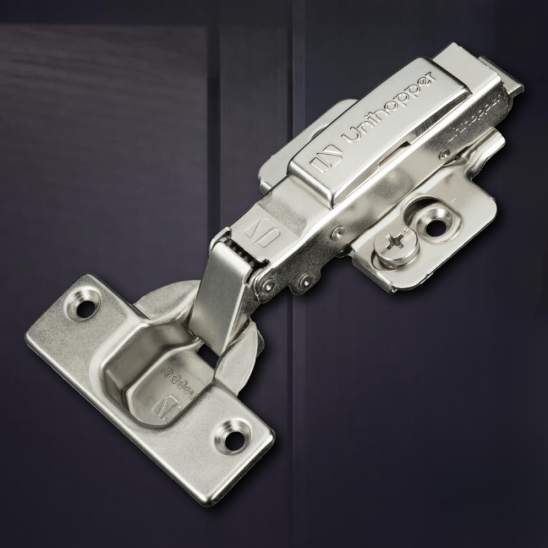 Накладная 3D петля UNIHOPPER с доводчиком, 52мм, с декоративной накладкой