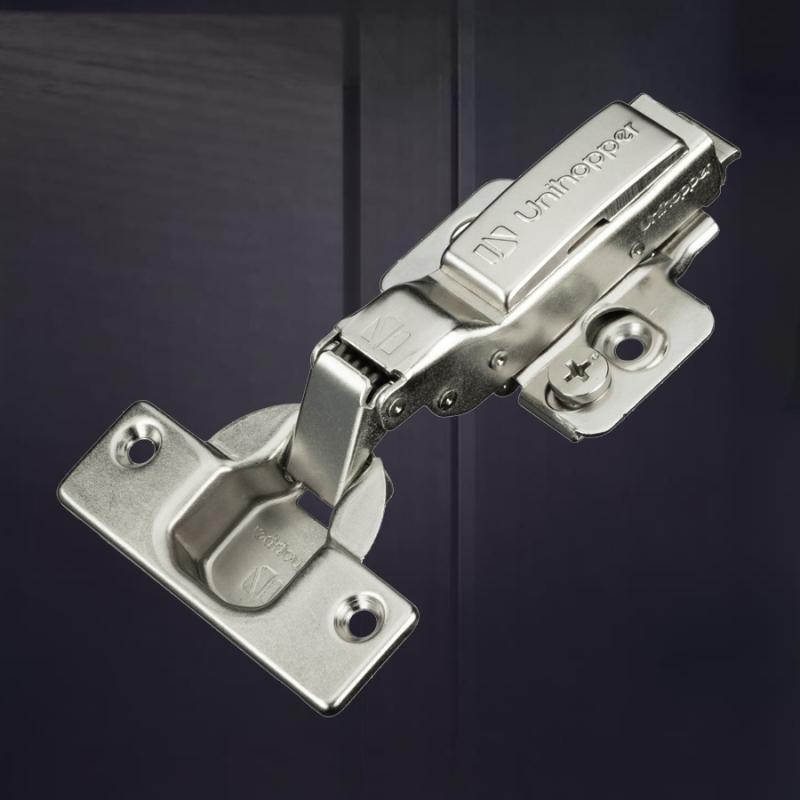 Полунакладная 3D петля UNIHOPPER с доводчиком, 52мм, с декоративной накладкой