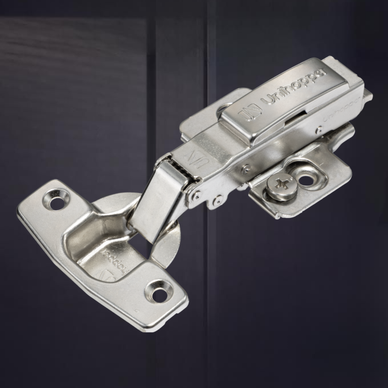 Накладная 3D петля UNIHOPPER с доводчиком, 48мм, с декоративной накладкой