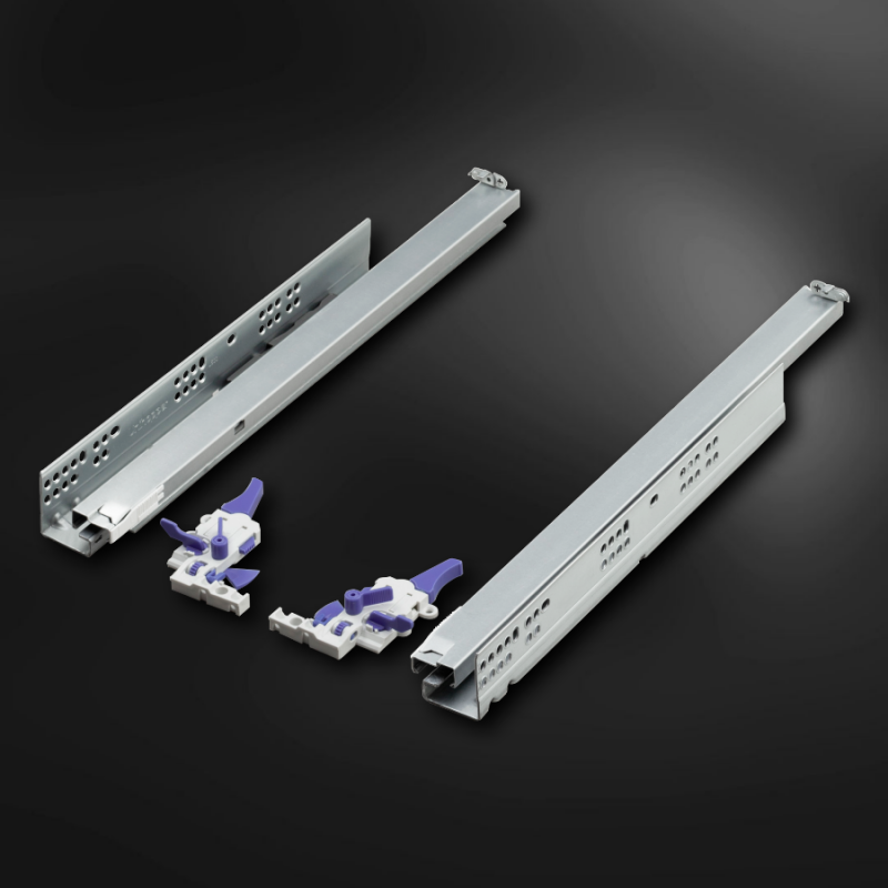 Направляющие Unihopper скрыт. 3D 550мм push-to-open компл. с фикс. для плиты 18мм (CL14E2.5503.S.ZP)