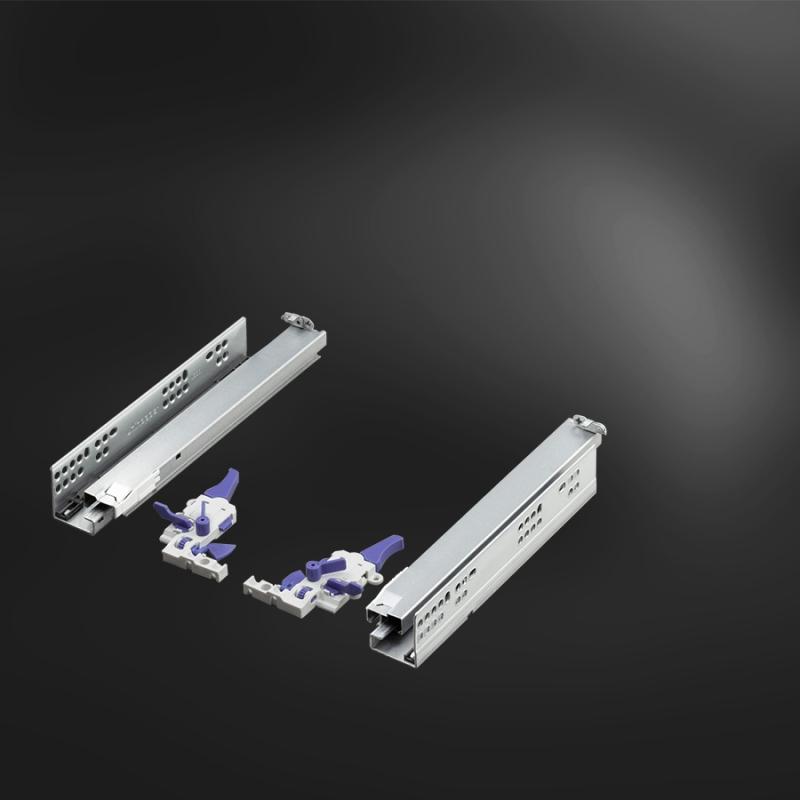 Направляющие 300 мм Unihopper скрытого типа с 3D регулировкой, с доводчиком.