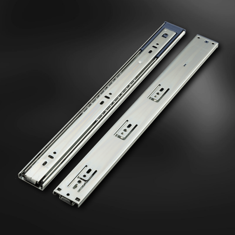 Шариковые направляющие полного выдвижения UNIHOPPER 400 мм H=45мм с доводчиком цинк