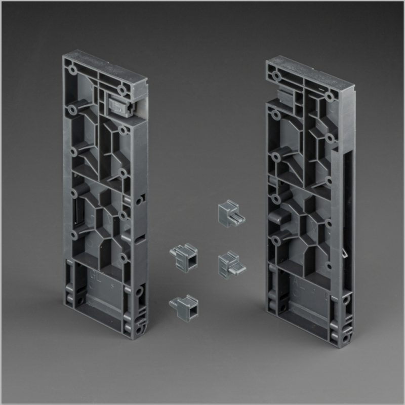 Держатели лицевой панели для внутреннего ящика пластик Unihopper Magic Box 170мм графит