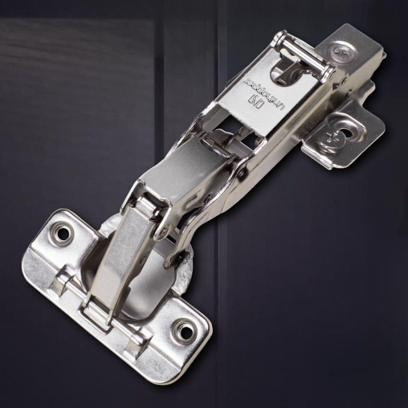 Угловая 165° 3D петля UNIHOPPER с доводчиком, 52мм, с декоративной накладкой