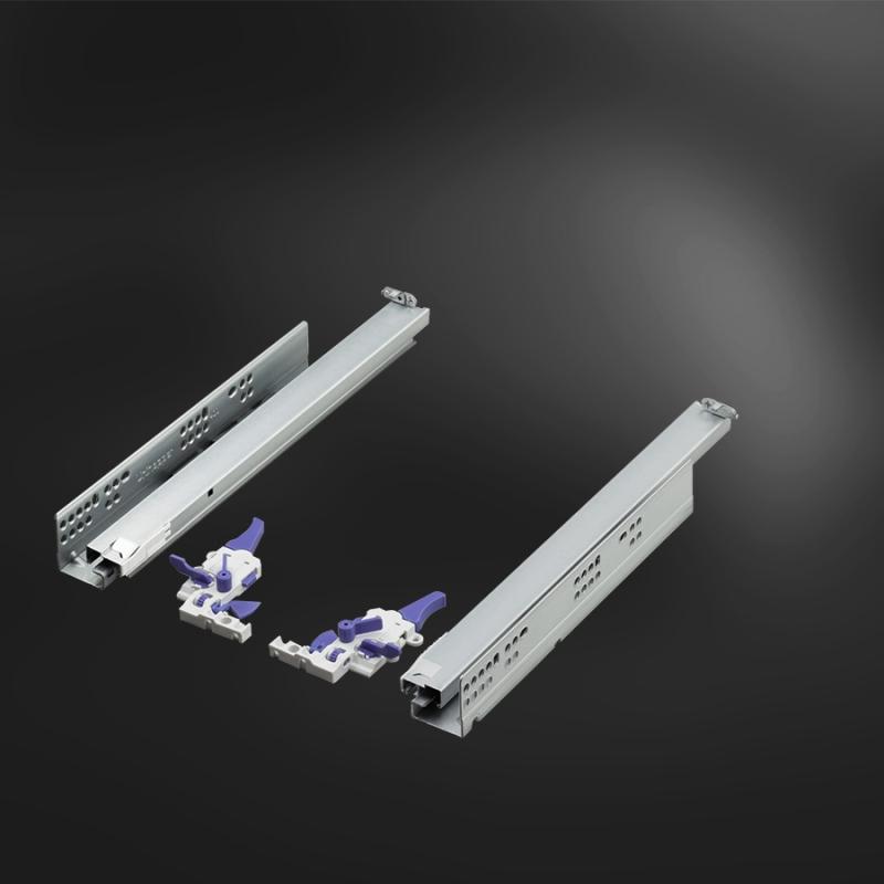Направляющие 400 мм Unihopper скрытого типа с 3D регулировкой, открытие нажатием.
