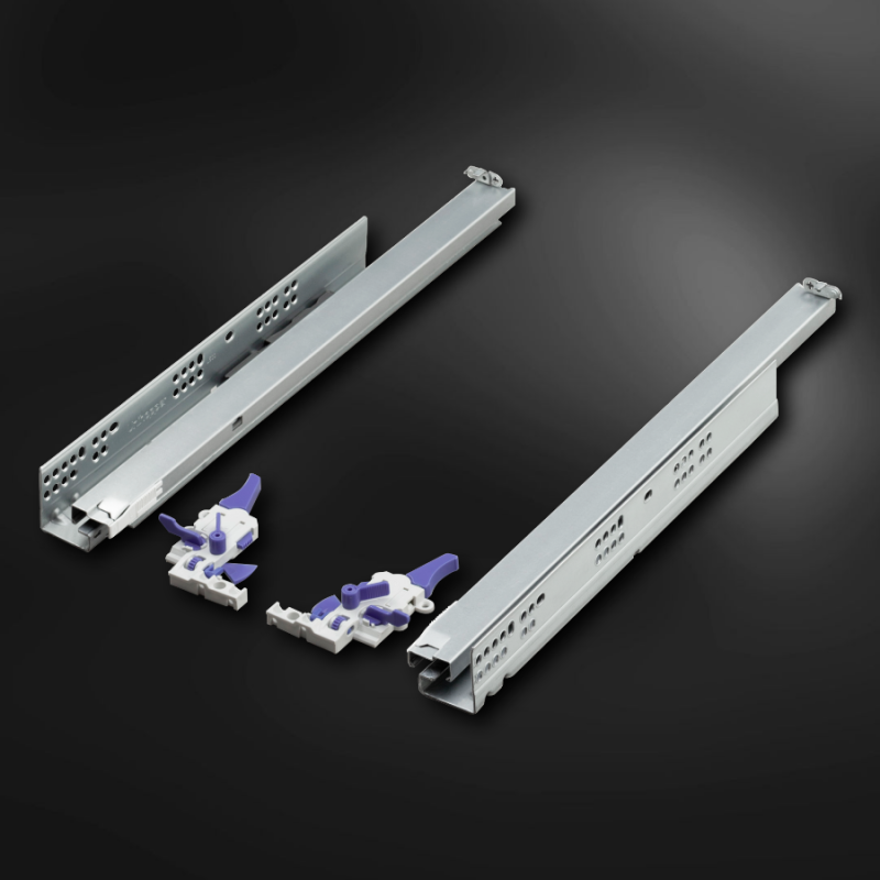 Направляющие 550 мм Unihopper скрытого типа с 3D регулировкой, открытие нажатием.