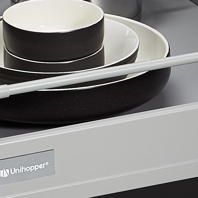 Продольный рейлинг 350мм (L+R) серебро для установки на любой высоте