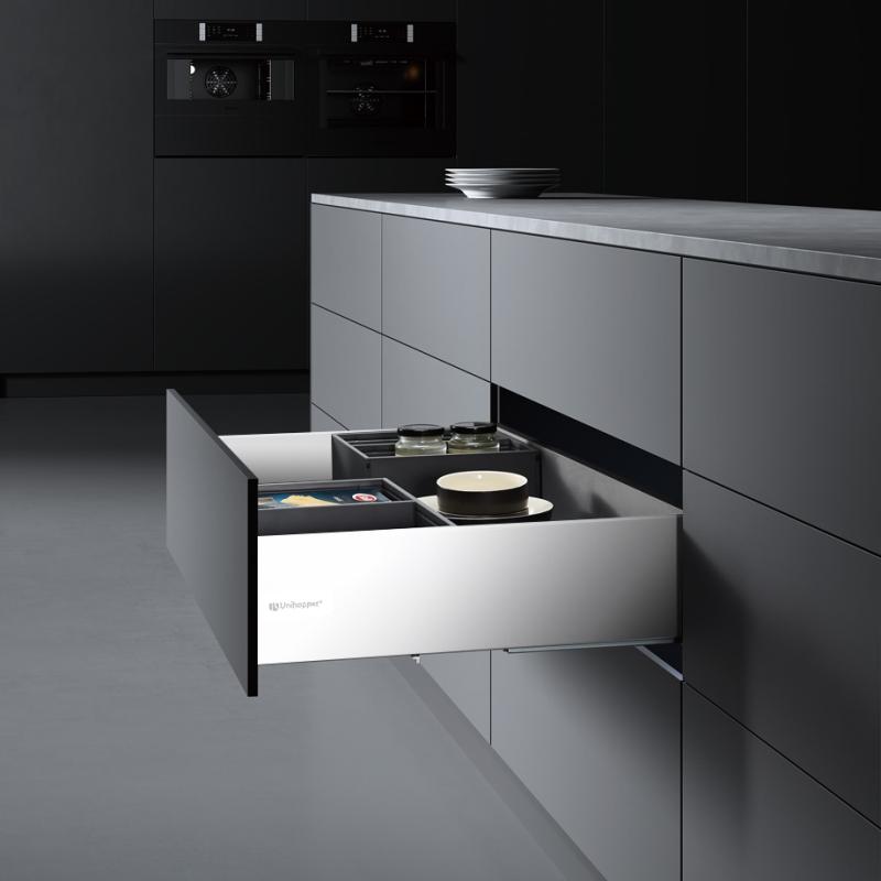 Комплект выдвижного ящика Unihopper Magic Box, 170*500 мм, с доводчиком, белый