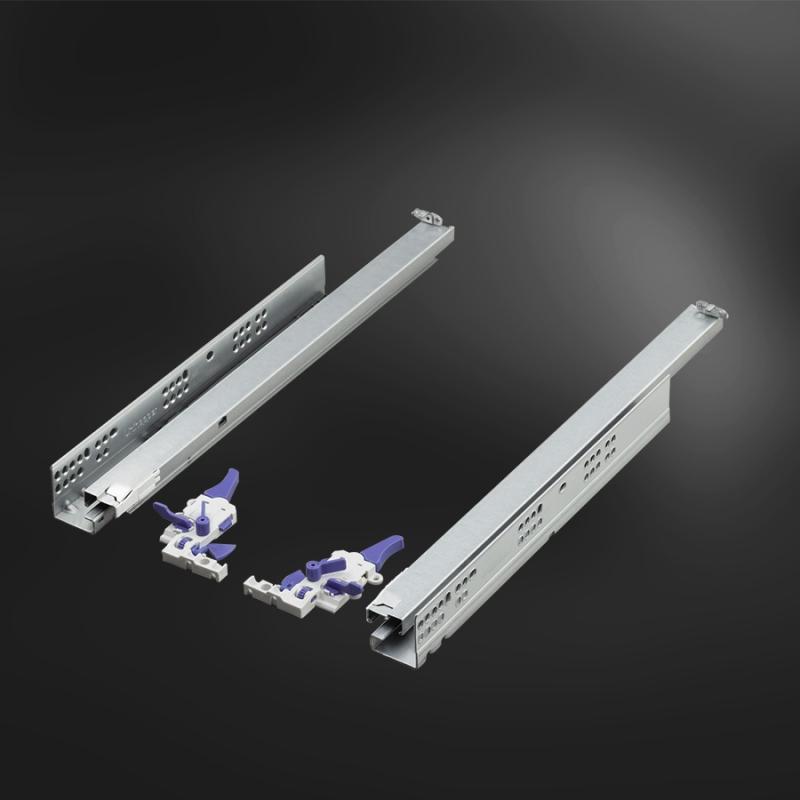 Направляющие 500 мм Unihopper скрытого типа с 3D регулировкой, с доводчиком.