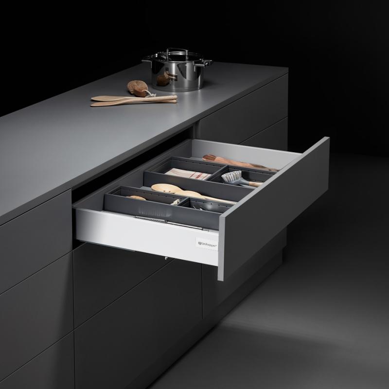 Комплект выдвижного ящика Unihopper Magic Box, 80*500 мм, с доводчиком, белый