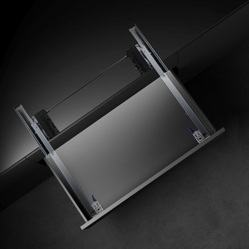 Комплект направляющих с системой push-to-open, с доводчиком 500 мм и стабилизатором