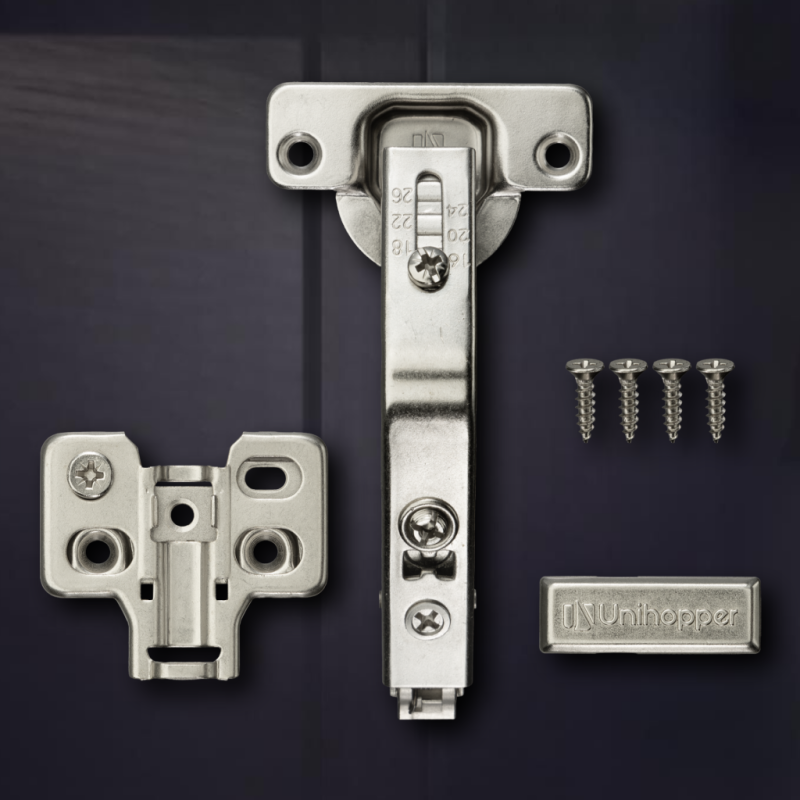 Карусельная 135° 3D петля UNIHOPPER, 48мм, с декоративной накладкой