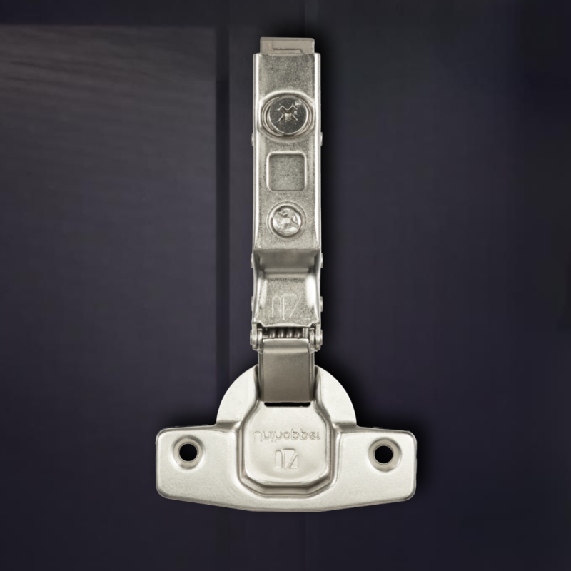 Полунакладная 3D петля UNIHOPPER с доводчиком, 48мм, с декоративной накладкой