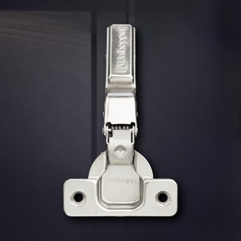 Угловая 30° 3D петля UNIHOPPER с доводчиком, 45мм, с декоративной накладкой