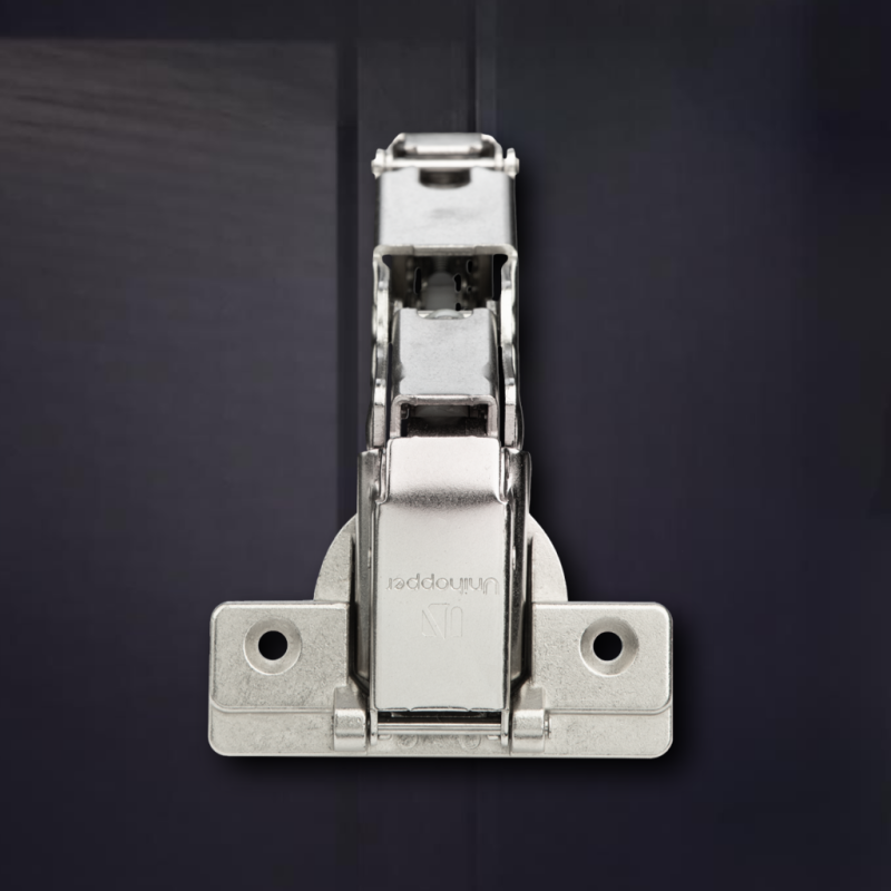 Угловая 165° 3D петля UNIHOPPER с доводчиком, 48мм, с декоративной накладкой