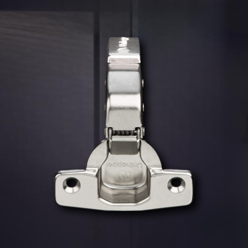 Угловая 90° 3D петля UNIHOPPER с доводчиком, 48мм, с декоративной накладкой