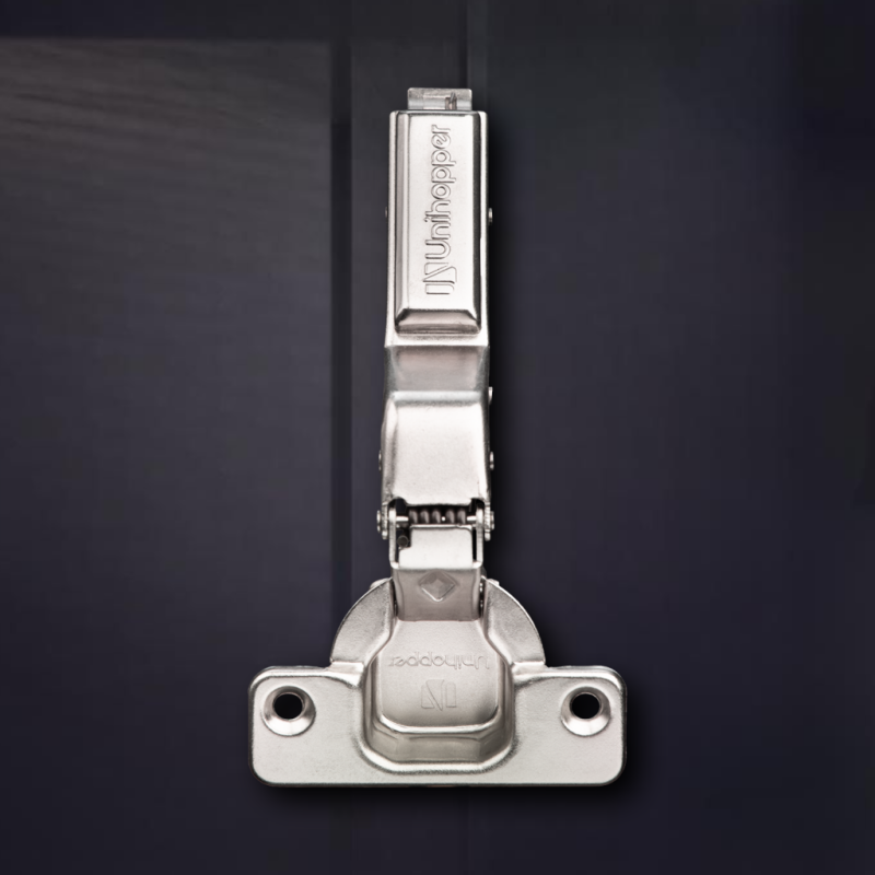 Угловая 30° 3D петля UNIHOPPER с доводчиком, 48мм, с декоративной накладкой