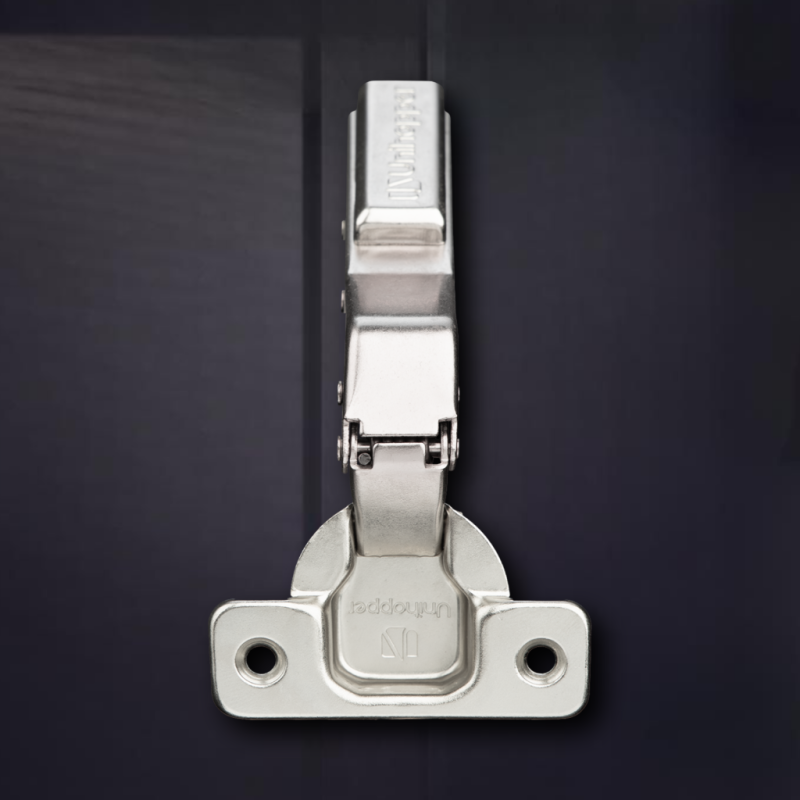 Угловая 45° 3D петля UNIHOPPER с доводчиком, 45мм, с декоративной накладкой