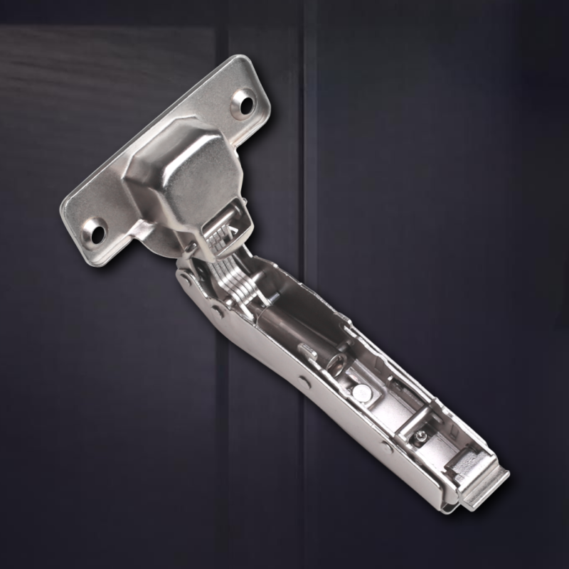 Угловая 45° 3D петля UNIHOPPER с доводчиком, 52мм, с декоративной накладкой