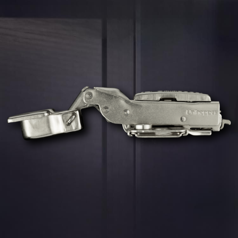 Накладная 3D петля UNIHOPPER с доводчиком, 52мм, с декоративной накладкой