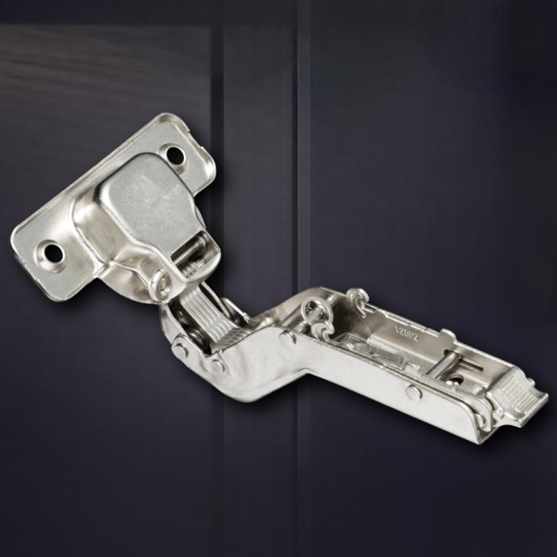 Угловая 30° 3D петля UNIHOPPER с доводчиком, 45мм, с декоративной накладкой