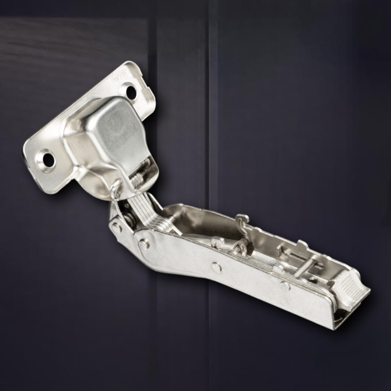 Угловая 45° 3D петля UNIHOPPER с доводчиком, 45мм, с декоративной накладкой