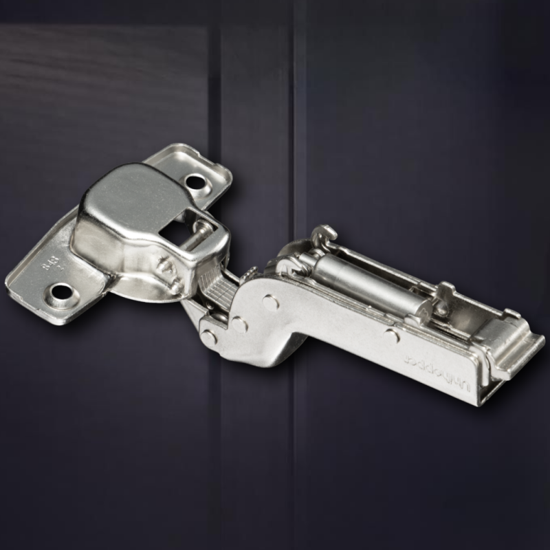 Вкладная 3D петля UNIHOPPER с доводчиком 48мм, с декоративной накладкой