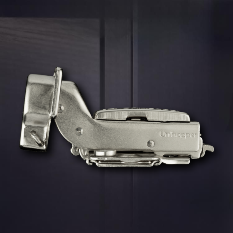 Вкладная 3D петля UNIHOPPER с доводчиком, 52мм, с декоративной накладкой