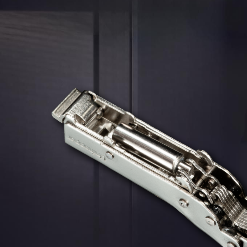 Полунакладная 3D петля UNIHOPPER с доводчиком, 48мм, с декоративной накладкой