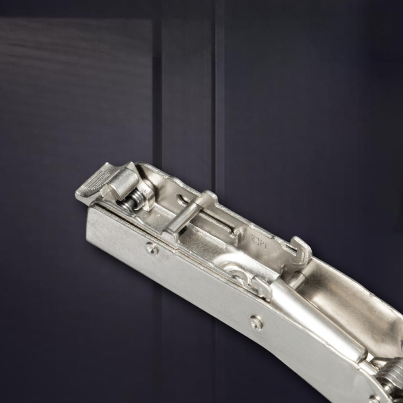 Угловая 45° 3D петля UNIHOPPER с доводчиком, 45мм, с декоративной накладкой