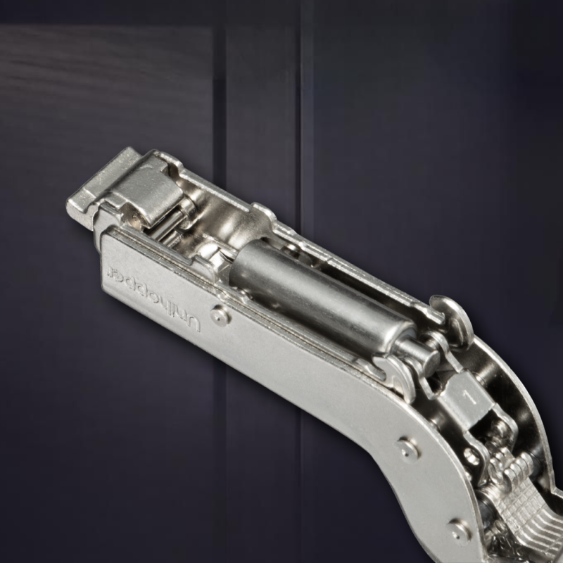 Вкладная 3D петля UNIHOPPER с доводчиком 48мм, с декоративной накладкой