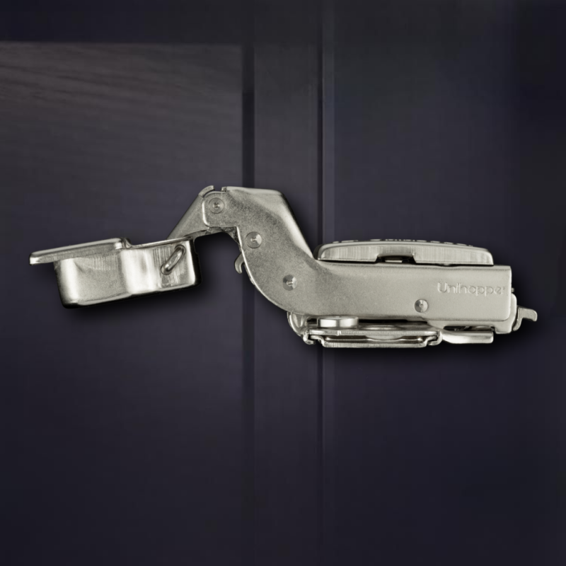 Вкладная 3D петля UNIHOPPER с доводчиком, 52мм, с декоративной накладкой