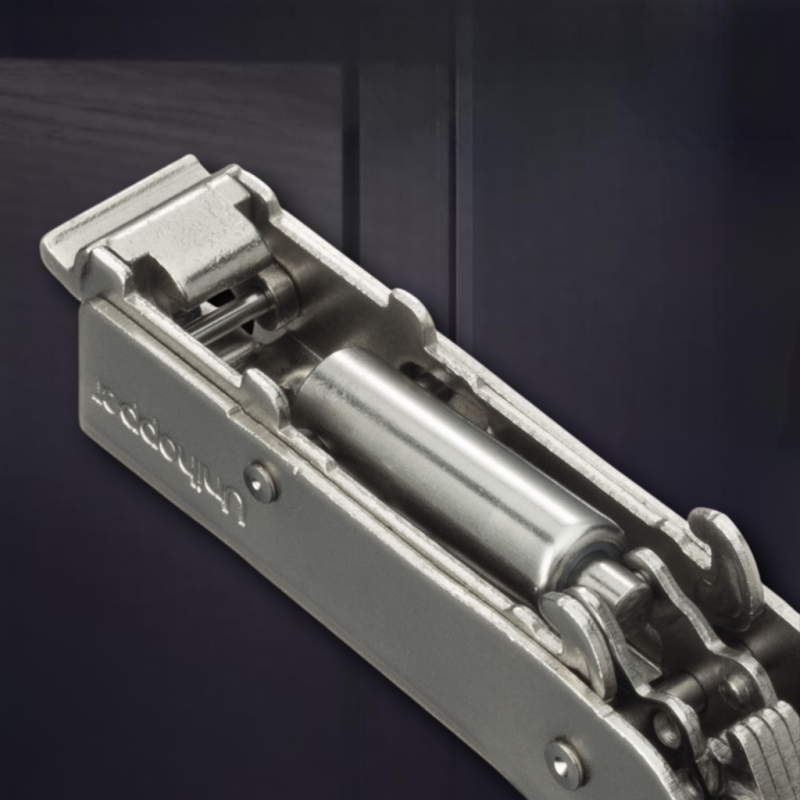 Накладная 3D петля UNIHOPPER с доводчиком, 52мм, с декоративной накладкой