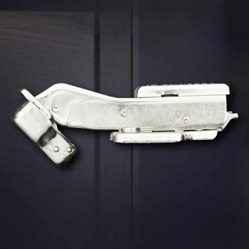 Угловая 45° 3D петля UNIHOPPER с доводчиком, 45мм, с декоративной накладкой