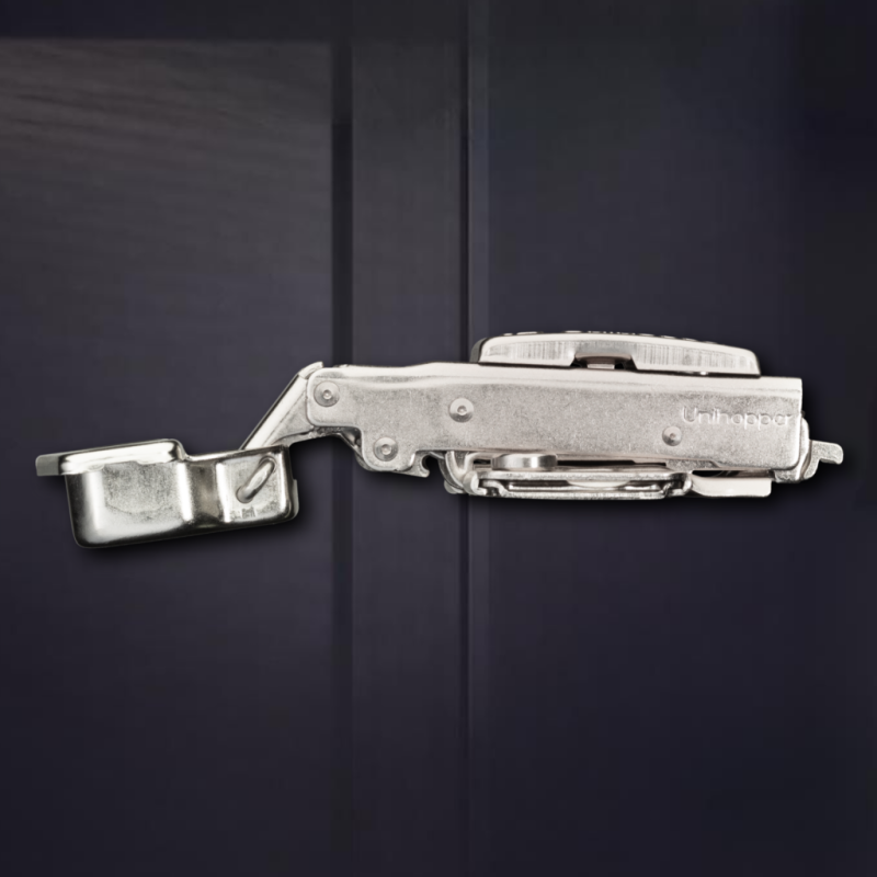 Накладная 3D петля UNIHOPPER с доводчиком, 45мм, с декоративной накладкой