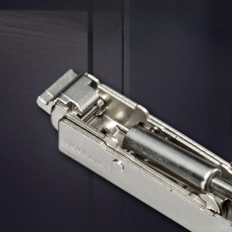 Угловая 90° 3D петля UNIHOPPER с доводчиком, 48мм, с декоративной накладкой